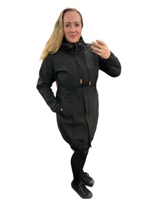 Dámský kabátek s fleesem - černý vel. 38
