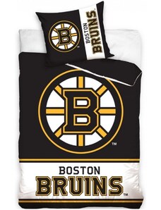 TipTrade (CZ) Hokejové ložní povlečení NHL Boston Bruins - 100% bavlna - 70 x 90 cm + 140 x 200 cm