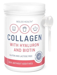WOLDO HEALTH - COLLAGEN WITH HYALURON AND BIOTIN - Kolagen s kyselinou hyaluronovou 500g