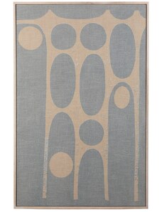 Béžovo-modrý abstraktní obraz ZUIVER GALAXY 104 x 48 cm