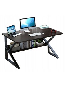 modernHOME Kancelářský stůl s policí 100x60cm, černá