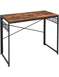modernHOME Loftový hnědý psací stůl