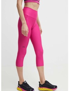 Kalhoty Under Armour dámské, růžová barva, hladké, 1365334