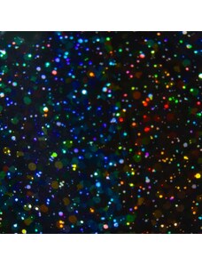 Zdobicí fólie na nehty - Holographic Black Dots, 100cm