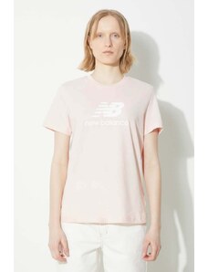 Bavlněné tričko New Balance Sport Essentials růžová barva, WT41502OUK