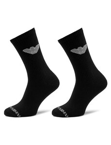 Sada 2 párů pánských vysokých ponožek Emporio Armani