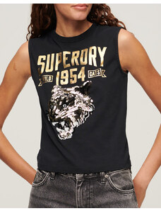 SUPERDRY D3 OVIN EMBELLISH ARCHIVE FITTED TANK TRIČKO DÁMSKÉ