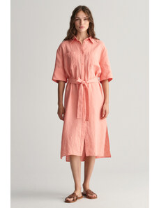 ŠATY GANT REL LINEN SS SHIRT DRESS růžová 32