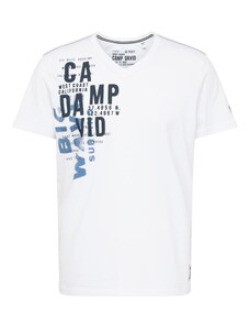 CAMP DAVID Tričko chladná modrá / černá / bílá