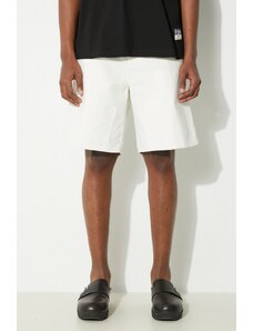 Džínové šortky Carhartt WIP Double Knee Short pánské, béžová barva, I033118.D602