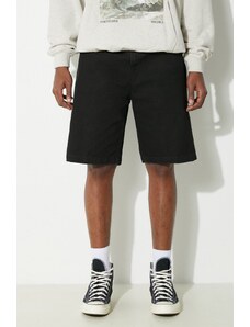 Džínové šortky Carhartt WIP Landon Short pánské, černá barva, I030469.8902