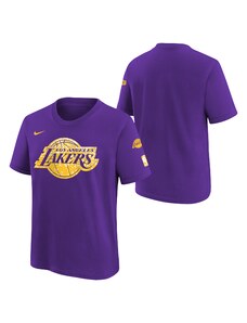Dětské Nike Essential Camo LA Lakers Tee / Fialová, Žlutá / M