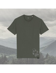 WOLFDOGwear WOLFDOG Tričko, krátký rukáv, khaki "Spojení vlků a lidí"