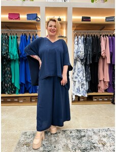 MAT FASHION OVERSIZE TOP NAVY PLUS SIZE