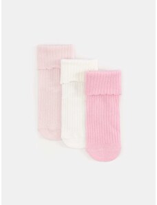 Sinsay - Sada 3 párů ponožek - vícebarevná