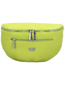 Coveri Trendy dámská koženková crossbody/ledvinka Rafaela, limetkově zelená