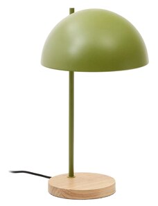 Zelená kovová stolní lampa Kave Home Catlar