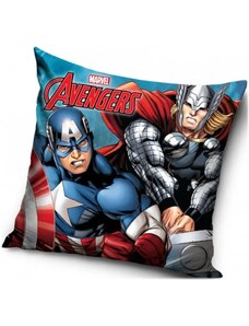 Carbotex Polštář Avengers - motiv Kapitán Amerika a Thor - 40 x 40 cm