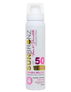 Vivaco opalovací pěna SPF 50 na obličej a dekolt SUNBRONZ 100 ml