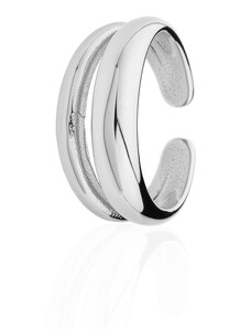 franco bene Dvojitý prsten (široký) - stříbrný