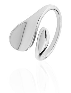 franco bene Twist prsten - stříbrný