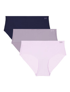 Under Armour Pure Stretch No Show Hipster 3 Pack | Purple Ace/Violet Gray/Violet Gray