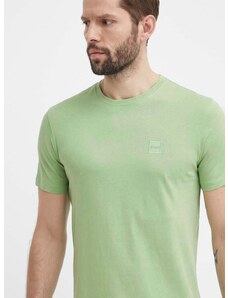 Bavlněné tričko Boss Orange zelená barva, 50508584
