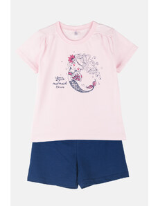 JOYCE Dívčí bavlněné pyžamo "MERMAID"/Růžová