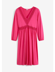 bonprix Šaty s krajkou Pink