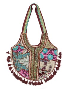 Unikátní taška z Gudžarátu, ručně vyšívaná, 45x35cm