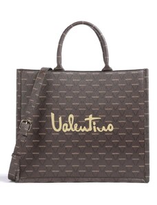 Valentino bags shopper kabelka logo tmavě hnědá