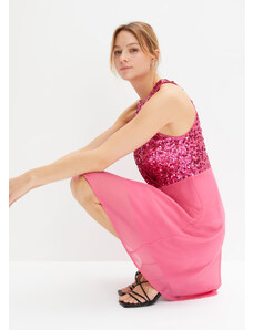 bonprix Šaty s pajetkami Pink