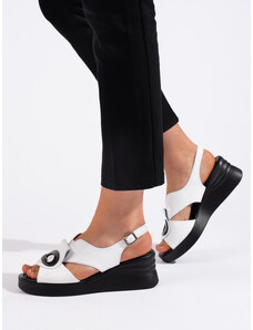 GOODIN Comfortable women's white sandals