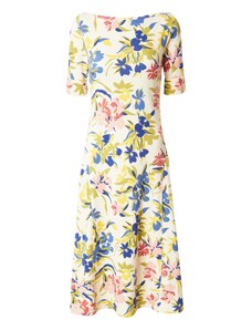 Lauren Ralph Lauren Šaty 'Munzie' krémová / modrá / citronově žlutá / růžová