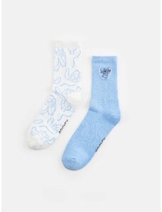 Sinsay - Sada 2 párů ponožek Stitch - vícebarevná