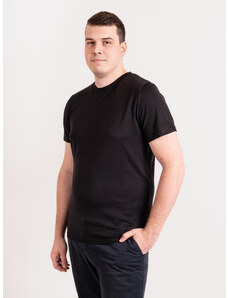 Unuo, Pánské merino triko s krátkým rukávem Nature, Černá