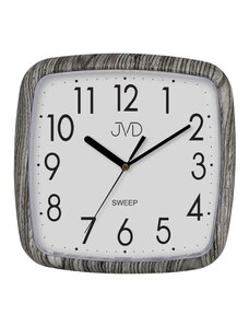 JVD Netikající tiché nástěnné hodiny v imitaci dřeva JVD H615.19