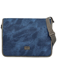 Velká modrá moderní taška na notebook - Lee Cooper Aesculapius modrá