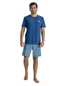 Wadima Pánské pyžamo s krátkým rukávem, 204194 259, modrá
