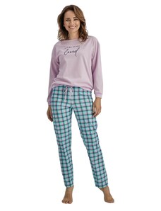 Wadima Dámské pyžamo s dlouhým rukávem, 104718 478, fialová
