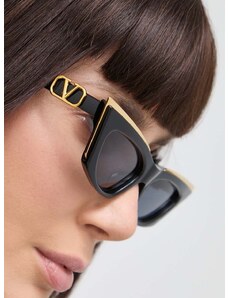 Sluneční brýle Valentino V - GOLDCUT - I dámské, černá barva, VLS-113A