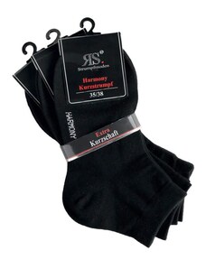 Dámské černé kotníkové ponožky RS černá 35-38