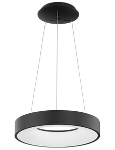 Černé závěsné LED světlo Nova Luce Rando Thin 38 cm