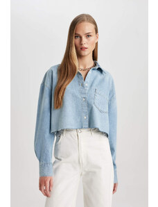 DEFACTO Crop Jean Shirt