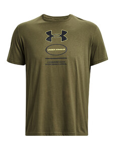 Pánské tričko Under Armour M Branded Gel Stack Ss Marine Od Green