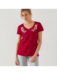 Blancheporte Pyžamové tričko s krátkými rukávy a potiskem třešňová 34/36