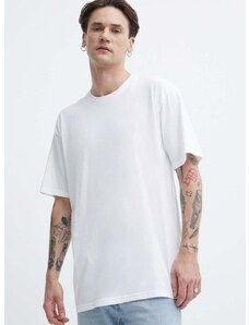 Bavlněné tričko Vans 3-pack bílá barva