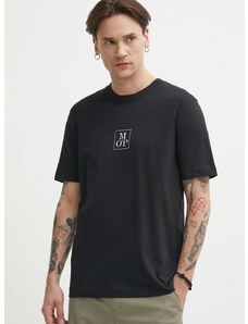 Bavlněné tričko Marc O'Polo černá barva, s potiskem, 423201251070