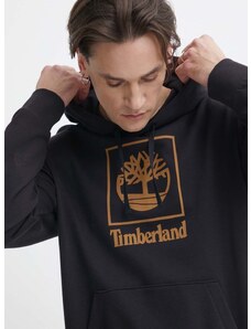 Mikina Timberland pánská, černá barva, s kapucí, s potiskem, TB0A5QV60011