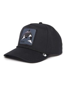 Bavlněná baseballová čepice Goorin Bros Killer Whale černá barva, s aplikací, 101-1107